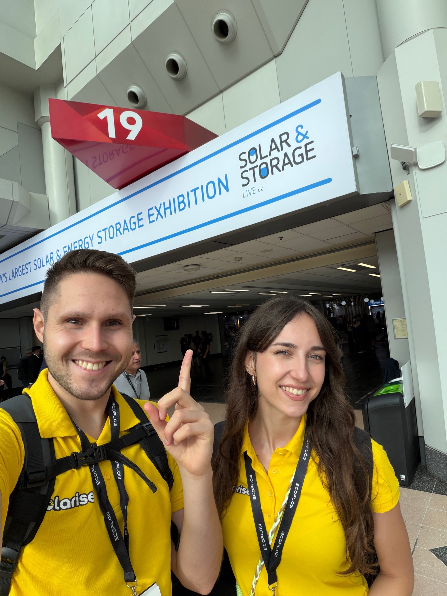 Solarise founders at Solar & Storage Live UK, NEC Birmingham